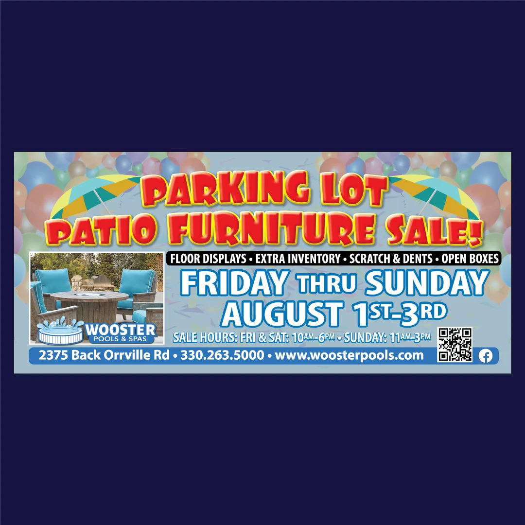 PARKING LOT PATIO FURNITURE SALE